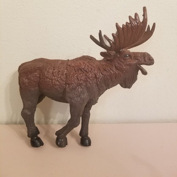 Lot of 9 Plastic Vintage Heavy Duty Animals Wolf Elephant Giraffe Anteater Tiger - Picture 14 of 15